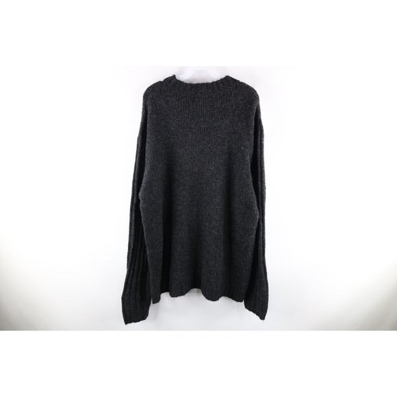 NOS Vtg 90s Marithe Francois Girbaud Mens 2XL Wool Blend Knit Graffiti Sweater - Picture 8 of 10